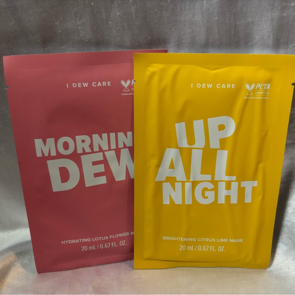 I Dew Care Morning Dew and Up All Night Skincare Masks